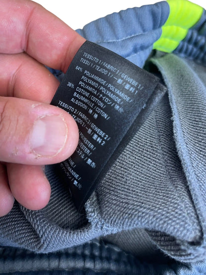 Balenciaga pantaloni tuta grigi con bande gialle logo ricamato taglia 46 — foto 4