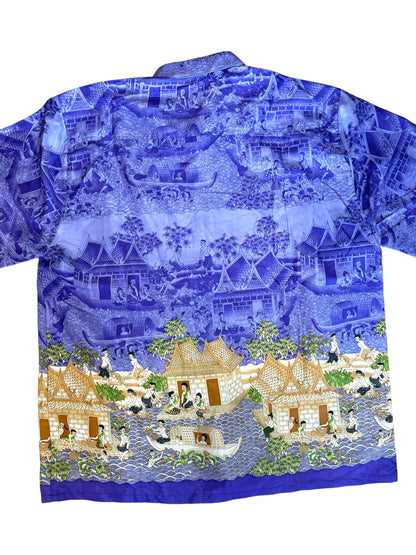 Camicia vintage stampata (XXL)