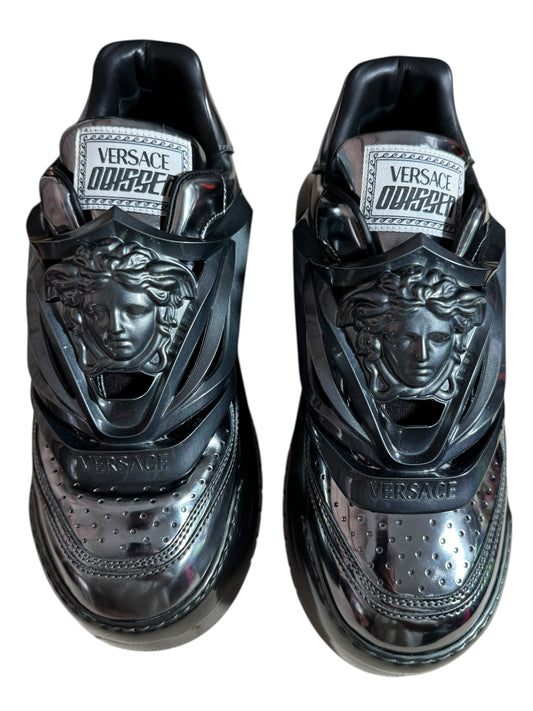 Versace Odissea sneakers nere con logo Medusa 3D – IT 43.5 – con difetto leggero