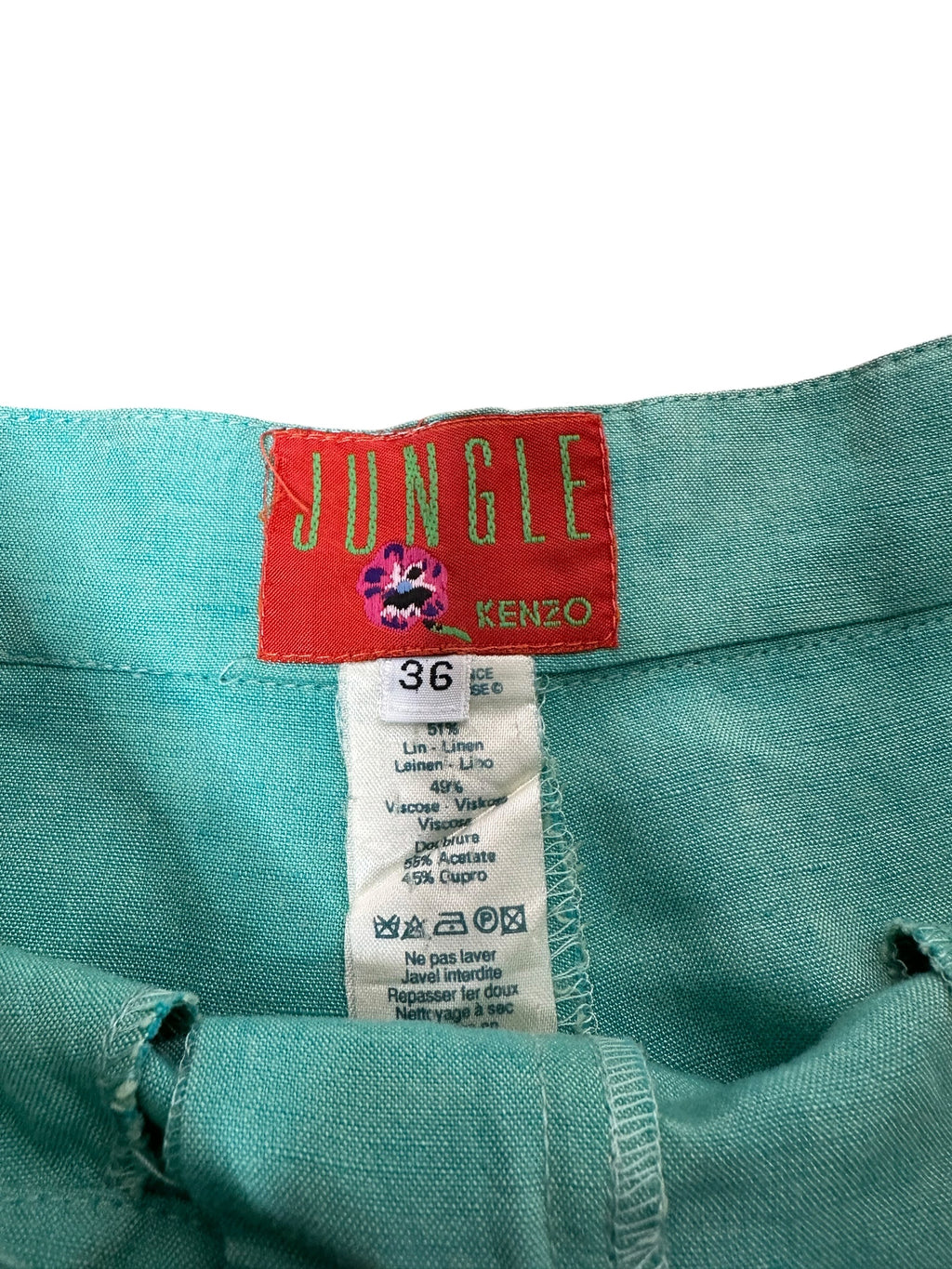 Kenzo Jungle completo in lino (XS)