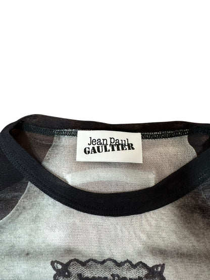 Jean Paul Gaultier top stampato (M)