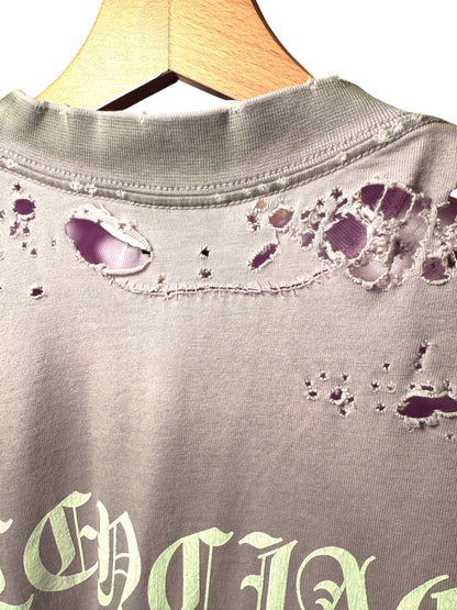 Balenciaga T-shirt Unisex Rosa XS (vestibilità Over fino a L/XL) - Effetto Destroyed