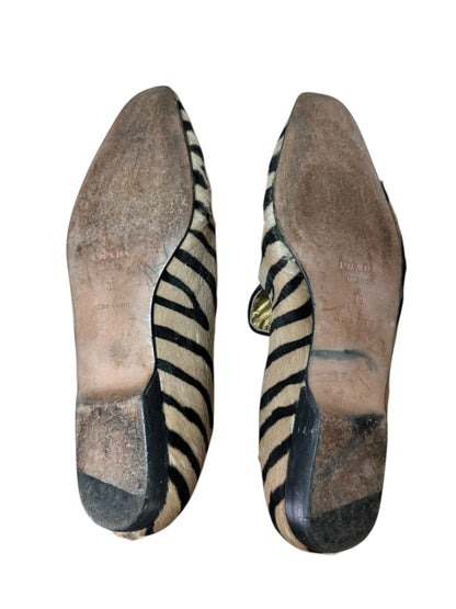 Prada mocassino in cavallino zebrato (39)