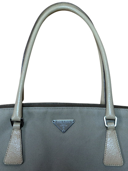 Prada borsa vintage in tela e pelle — foto 5