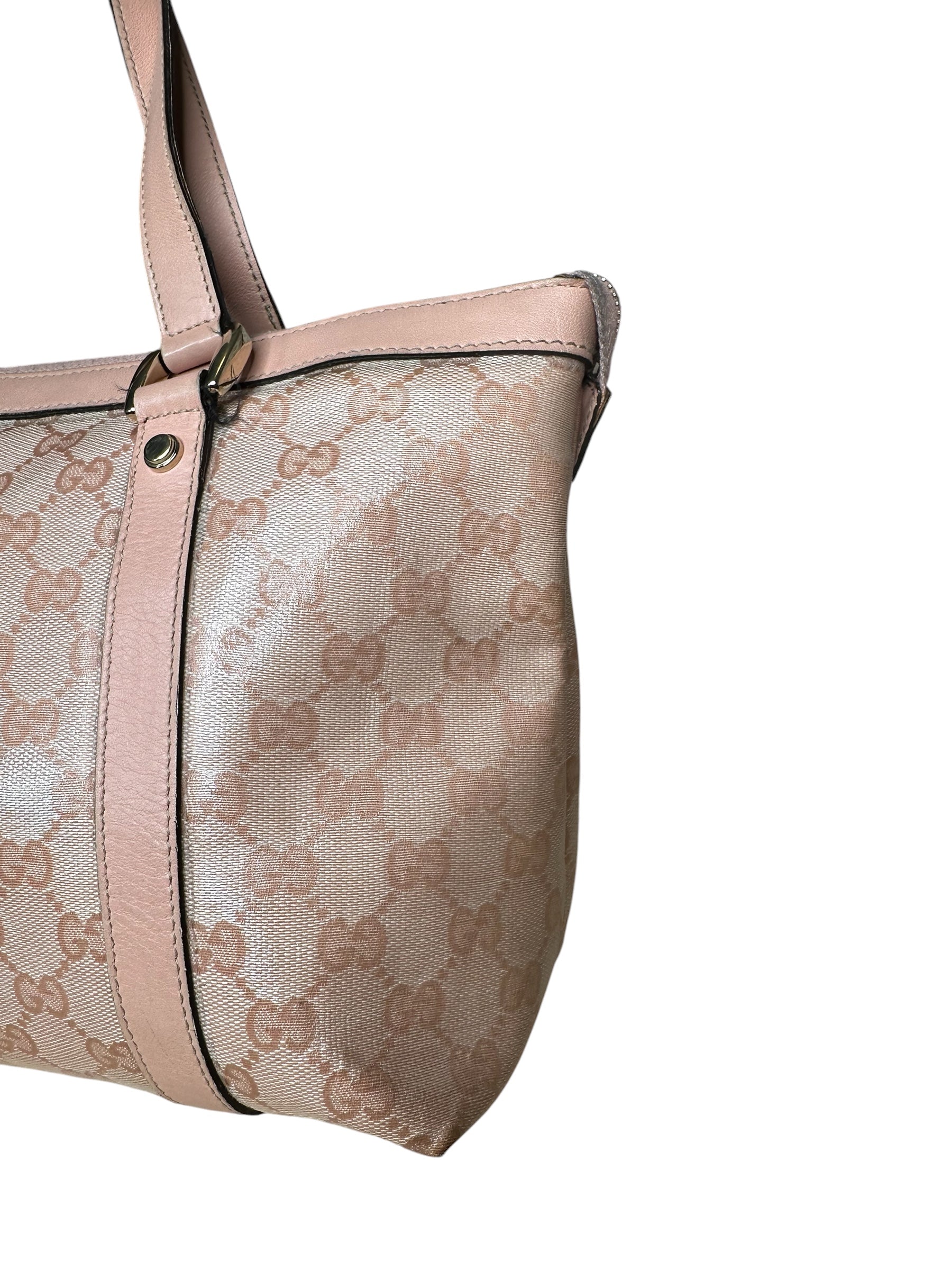 Gucci borsa vintage in tela e pelle — foto 5