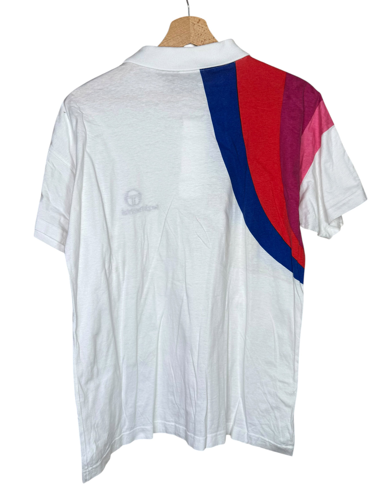 Sergio Tacchini polo vintage anni 80 arciere multicolor taglia M