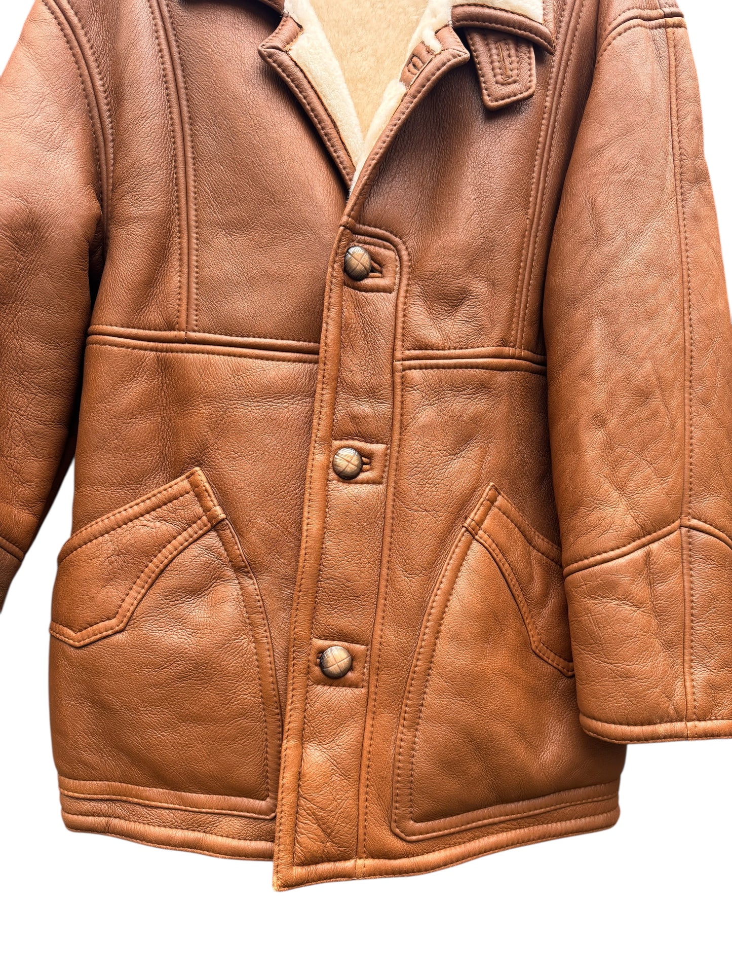 Giacca shearling uomo Arika Firenze vera pelle montone taglia 48