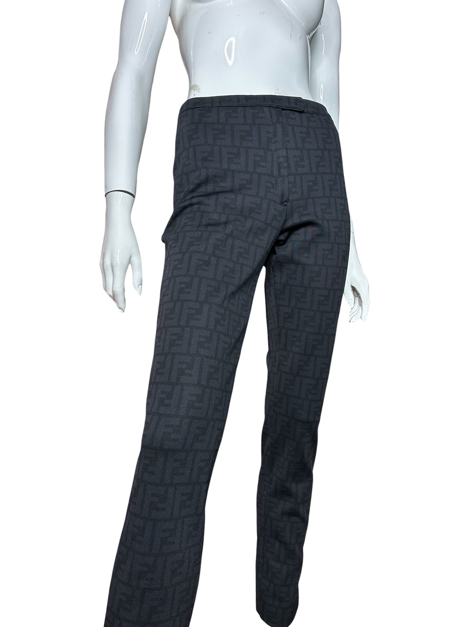 Fendi pantaloni vintage monogram — foto 3