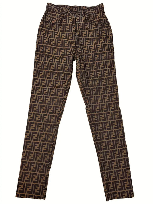Fendi zucca pantaloni vintage monogram.