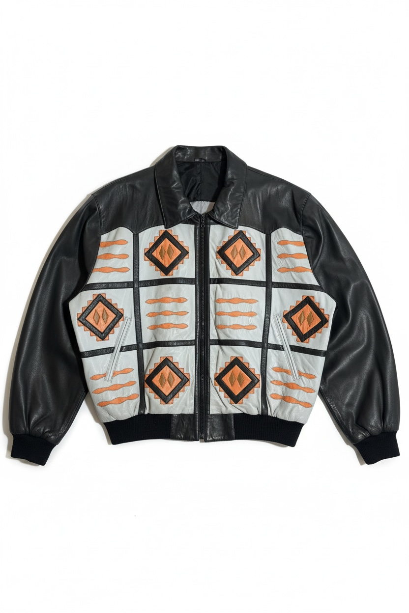Giacca in pelle vintage Michael Hoban