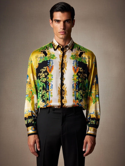 Camicia istante di Gianni Versace seta - Made in Italy tg 46