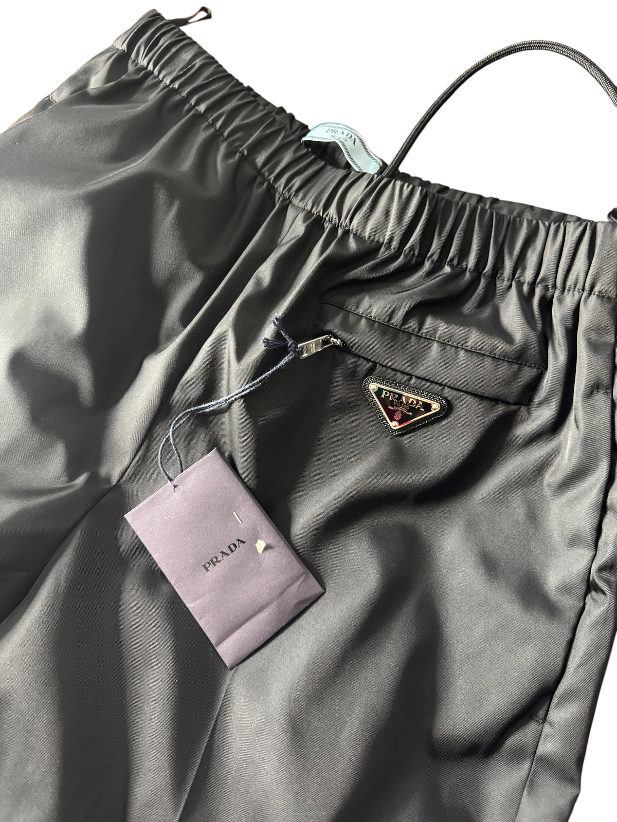 Prada pantaloni jogger Re-Nylon neri taglia 42