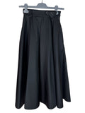 Prada gonna lunga nera plissettata Re-Nylon taglia 36