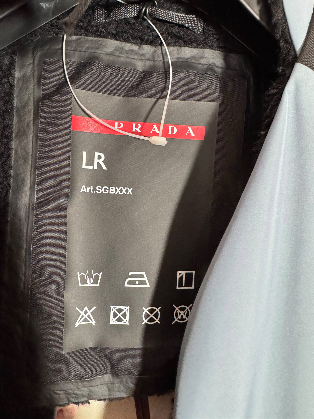 Prada Linea Rossa gilet tecnico Re-Nylon e sherpa taglia M