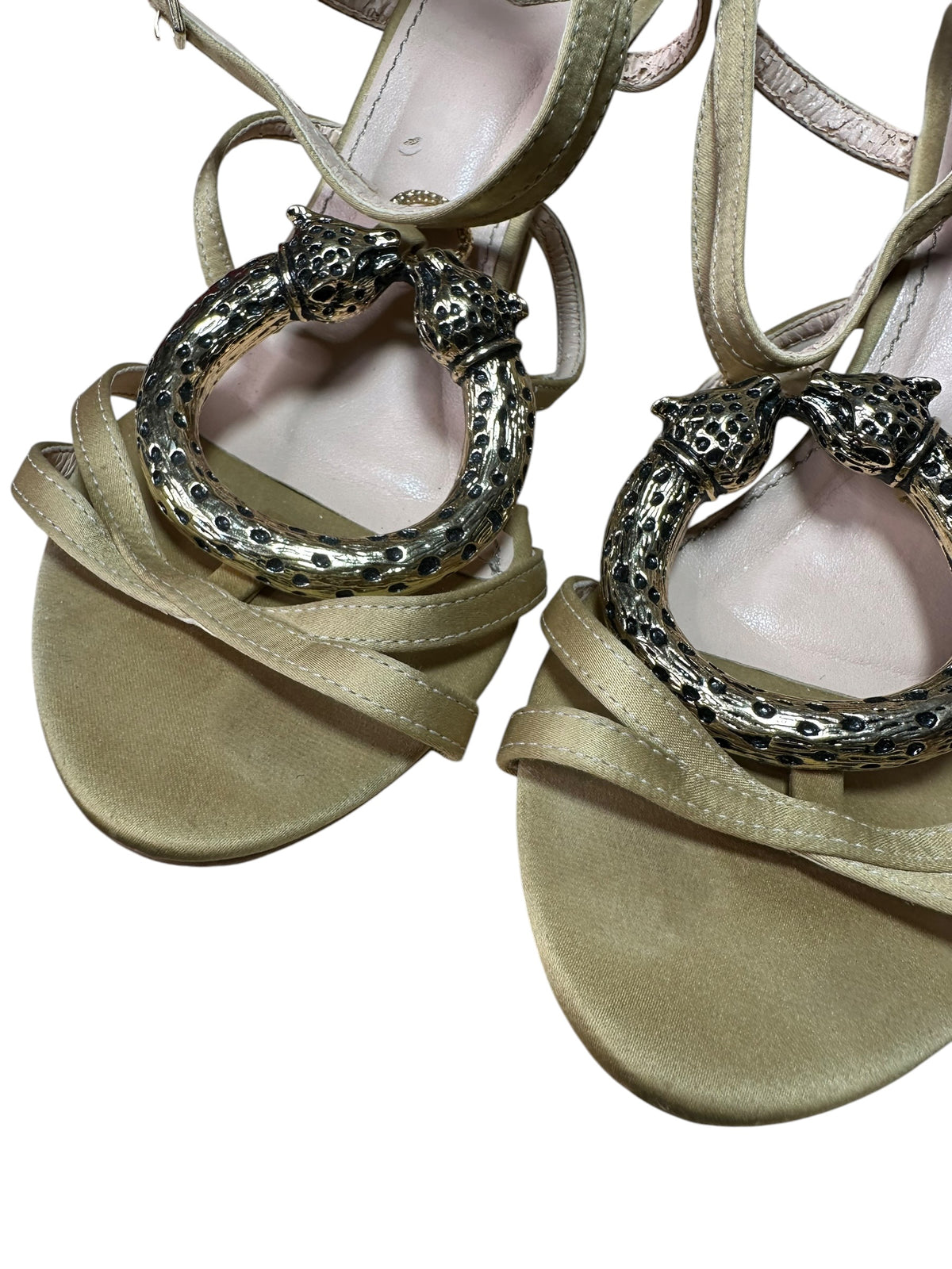 Sandali Roberto Cavalli con decorazione felina