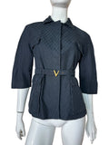Blazer vintage Valentino nero con cintura