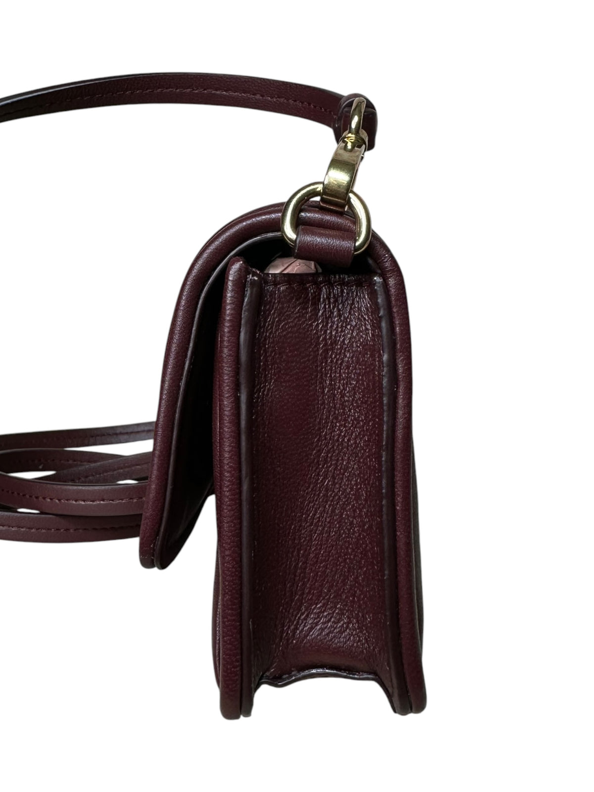 Profilo laterale della mini borsa Miu Miu