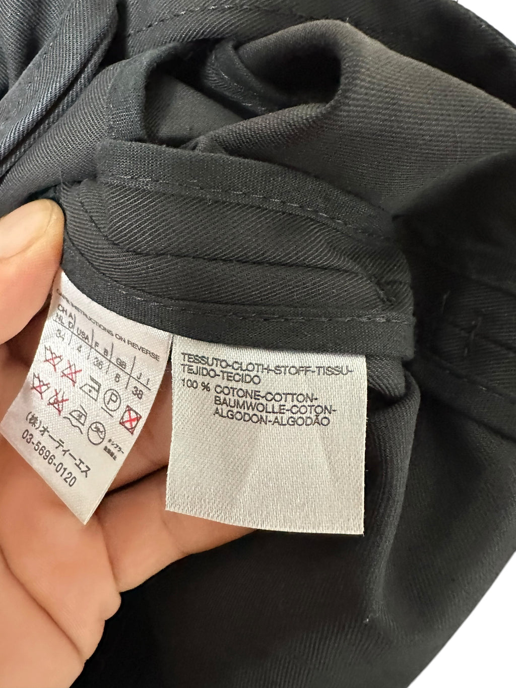 Trench Sportmax nero in cotone con cintura – 7679