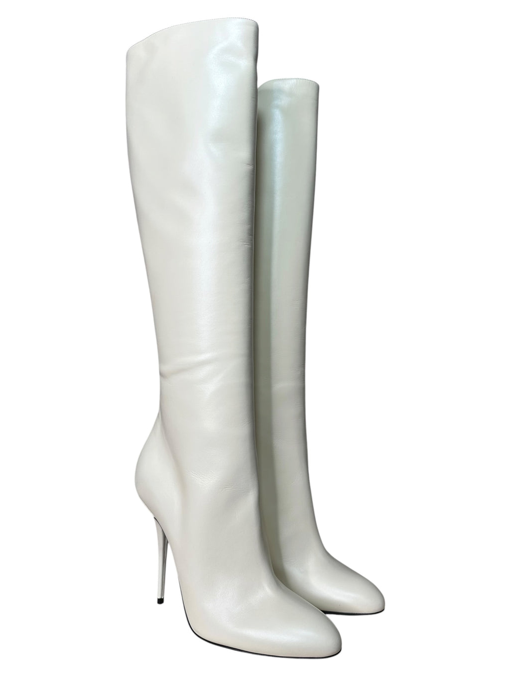 Stivali Saint Laurent in pelle color burro, taglia 39 – vista principale
