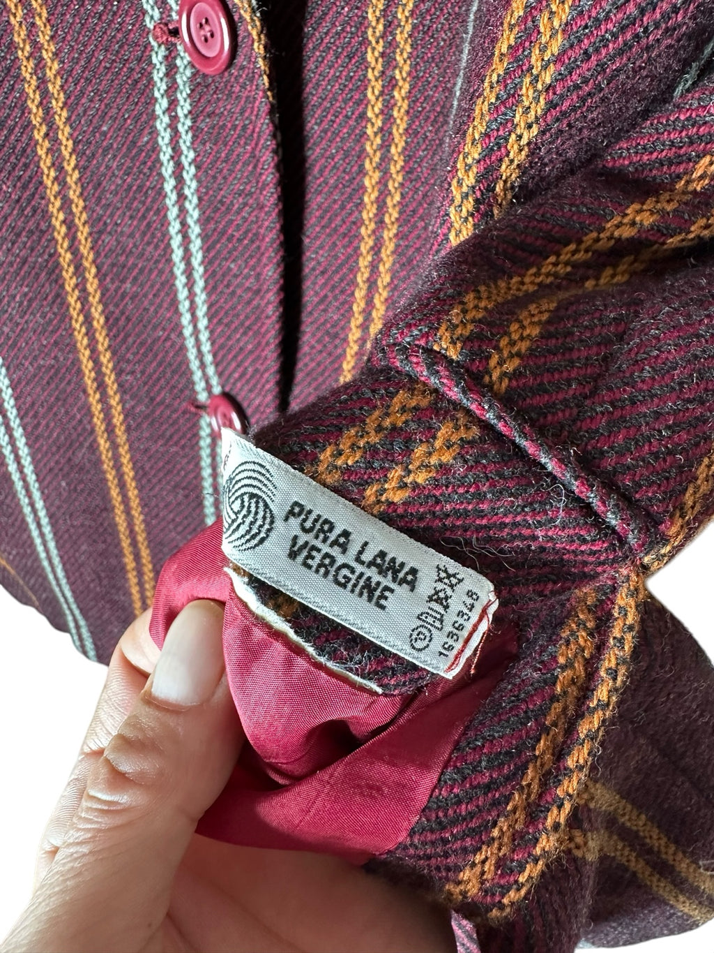 Etichetta composizione Missoni: pura lana vergine
