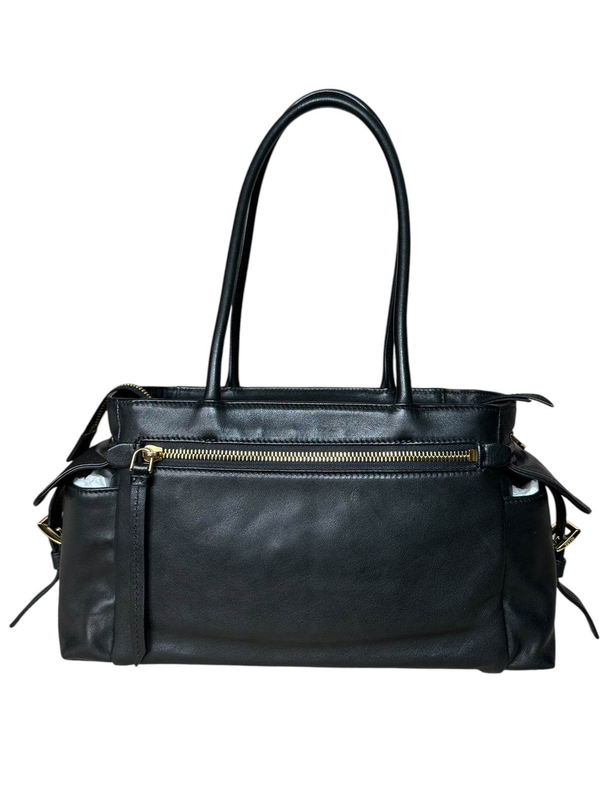 Prada Tote Explore in morbida nappa nera – vista esterna