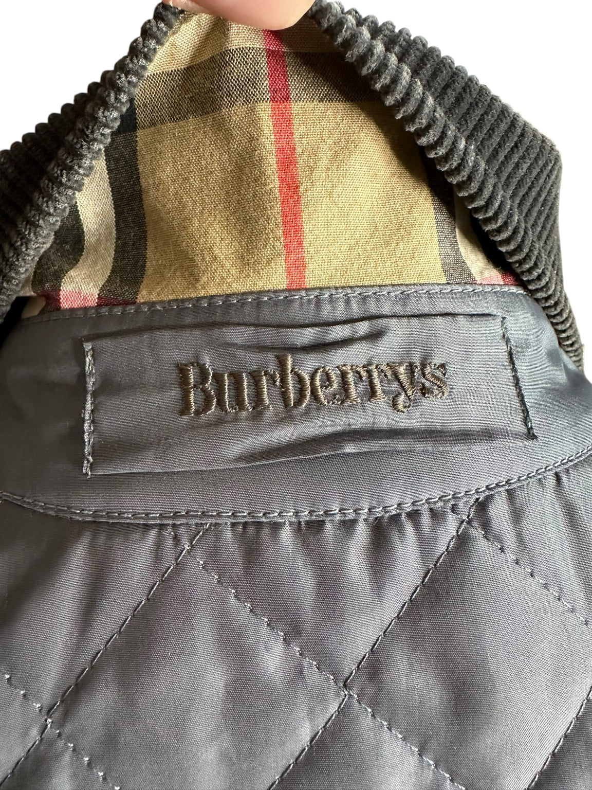 Giacca Burberrys vintage grigia – dettaglio etichetta