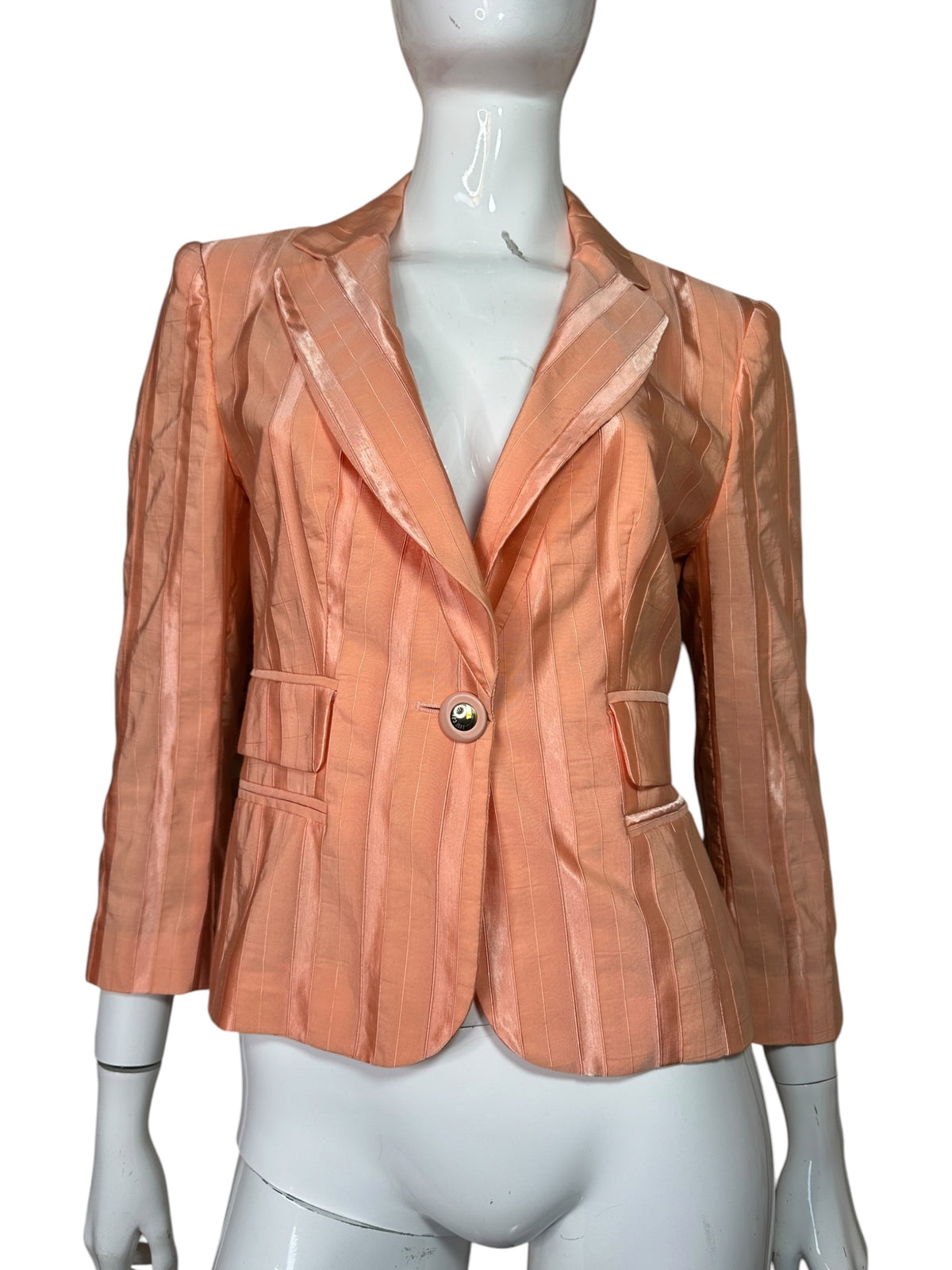 Blazer vintage Just Cavalli color pesca - fronte