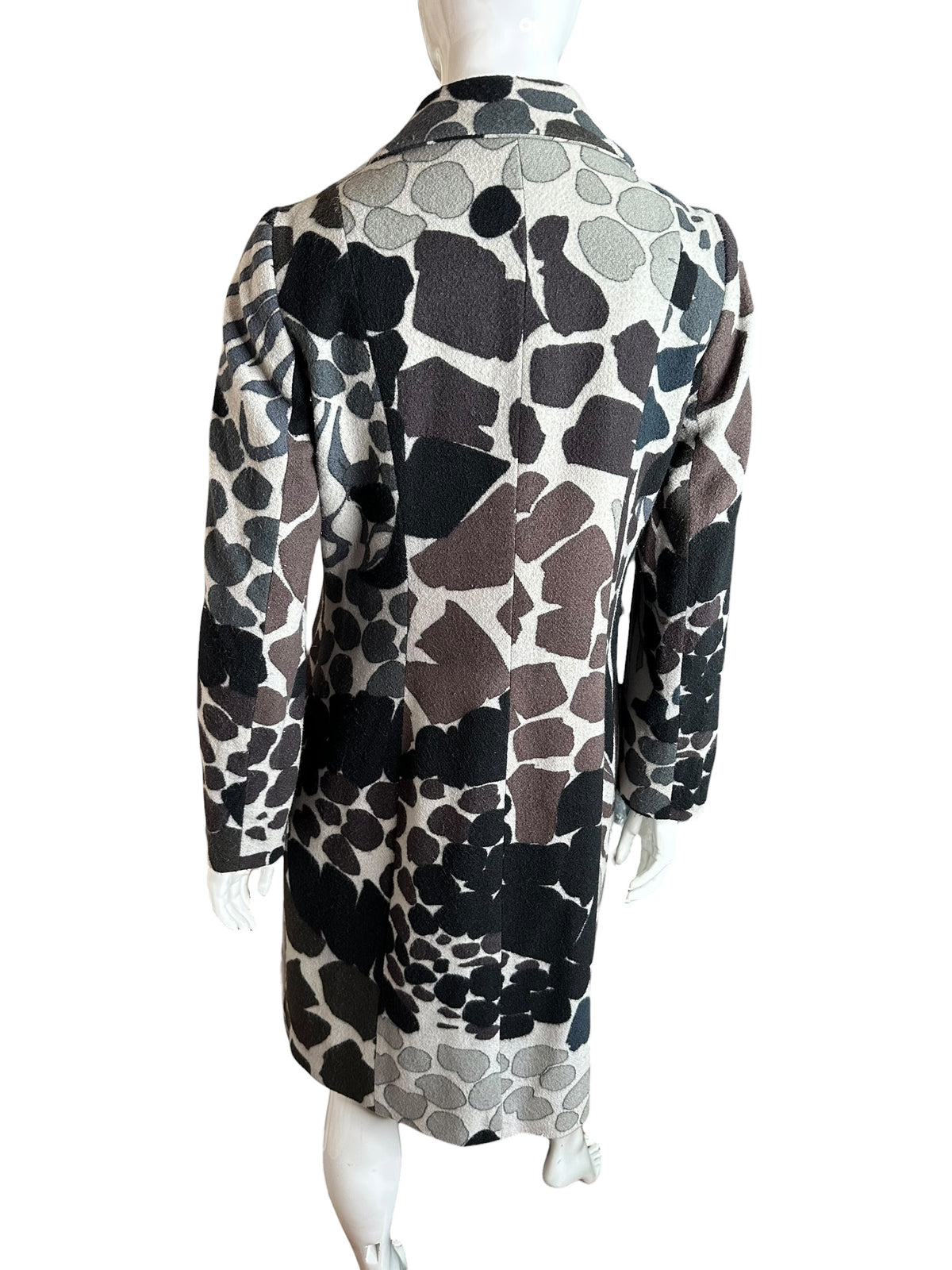 Cappotto vintage M Missoni in lana fantasia - retro
