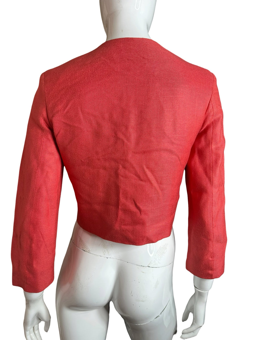 Blazer vintage Moschino Cheap and Chic rosso con fiocchi a pois