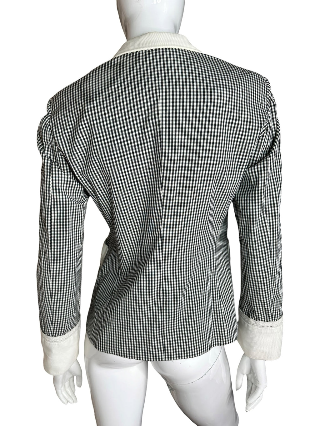 Blazer Moschino Cheap and Chic a quadretti bianchi e neri