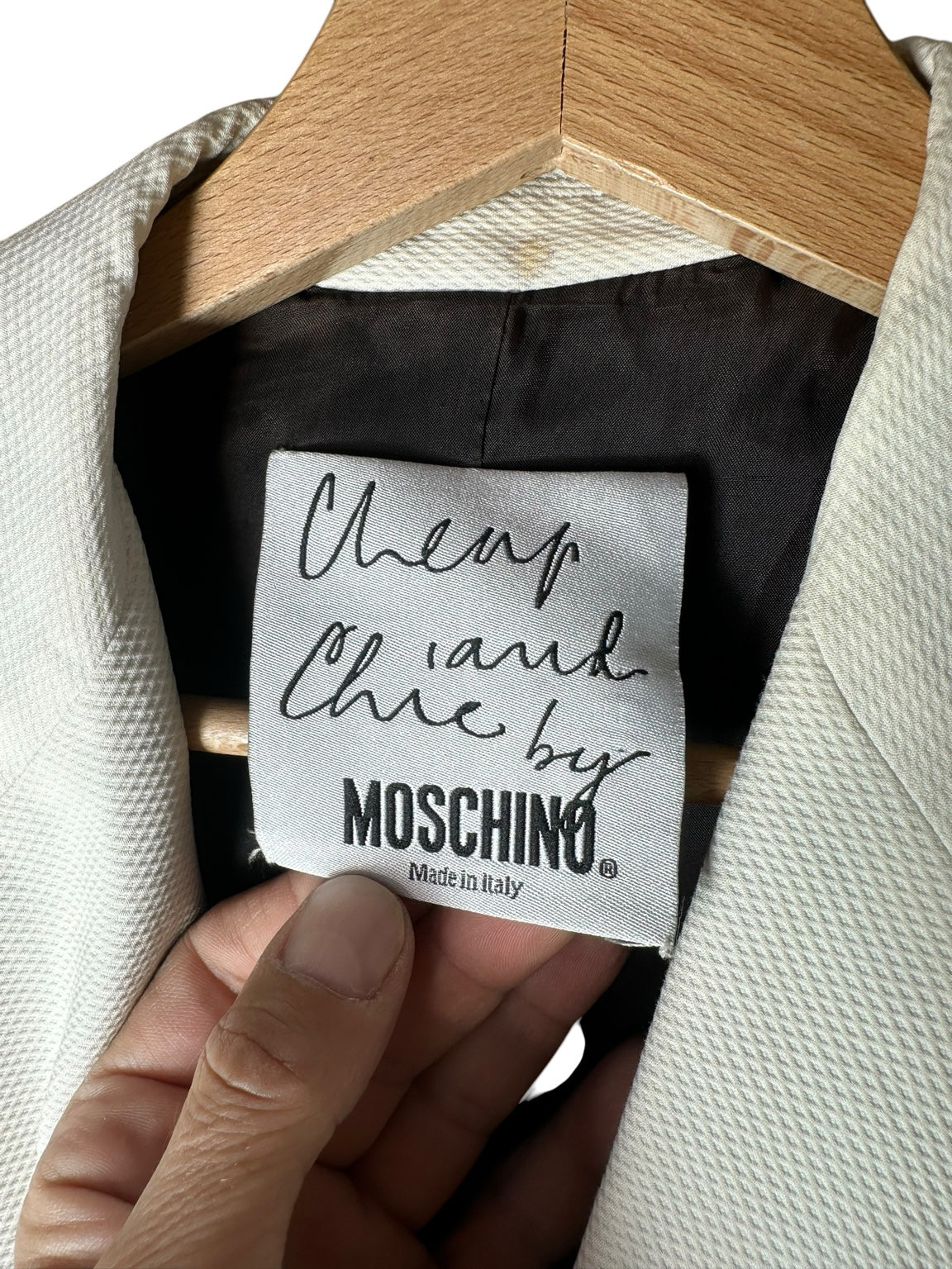 Blazer Moschino Cheap and Chic a quadretti bianchi e neri