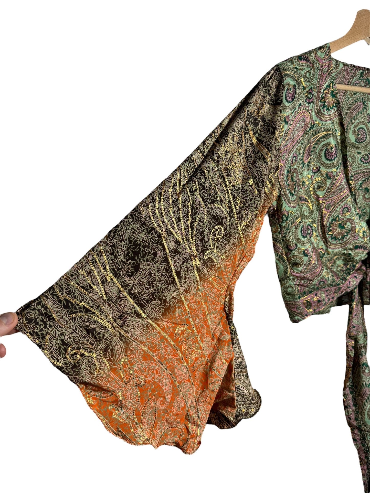 Top corto stile etnico