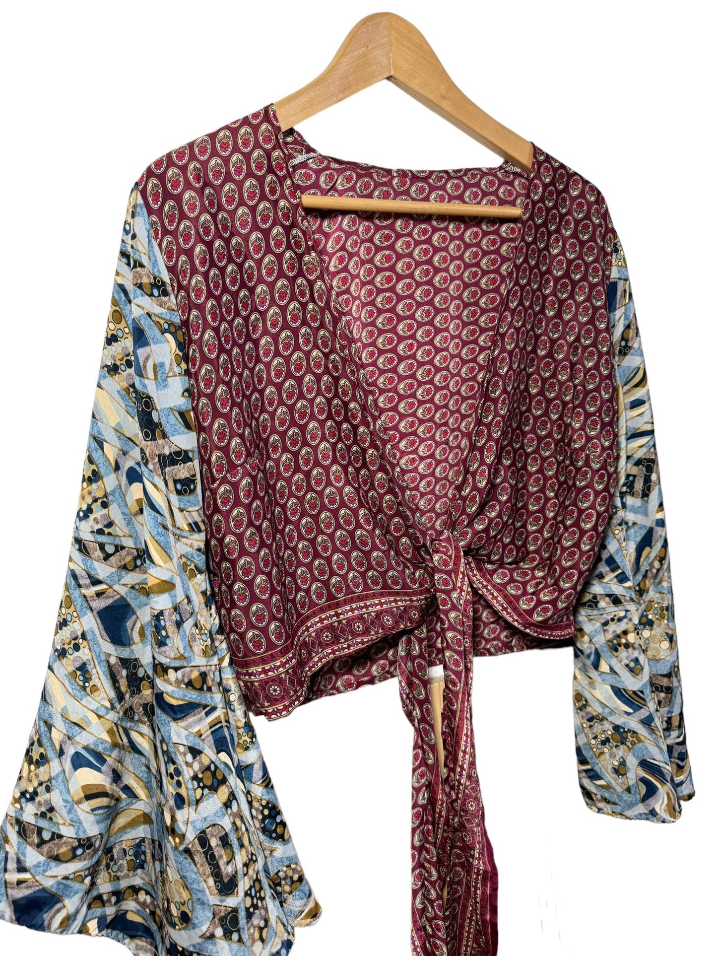 Top corto stile etnico