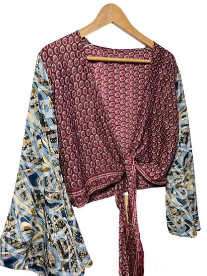 Top corto stile etnico