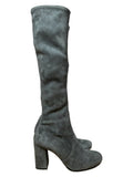 Prada stivali in camoscio grigio