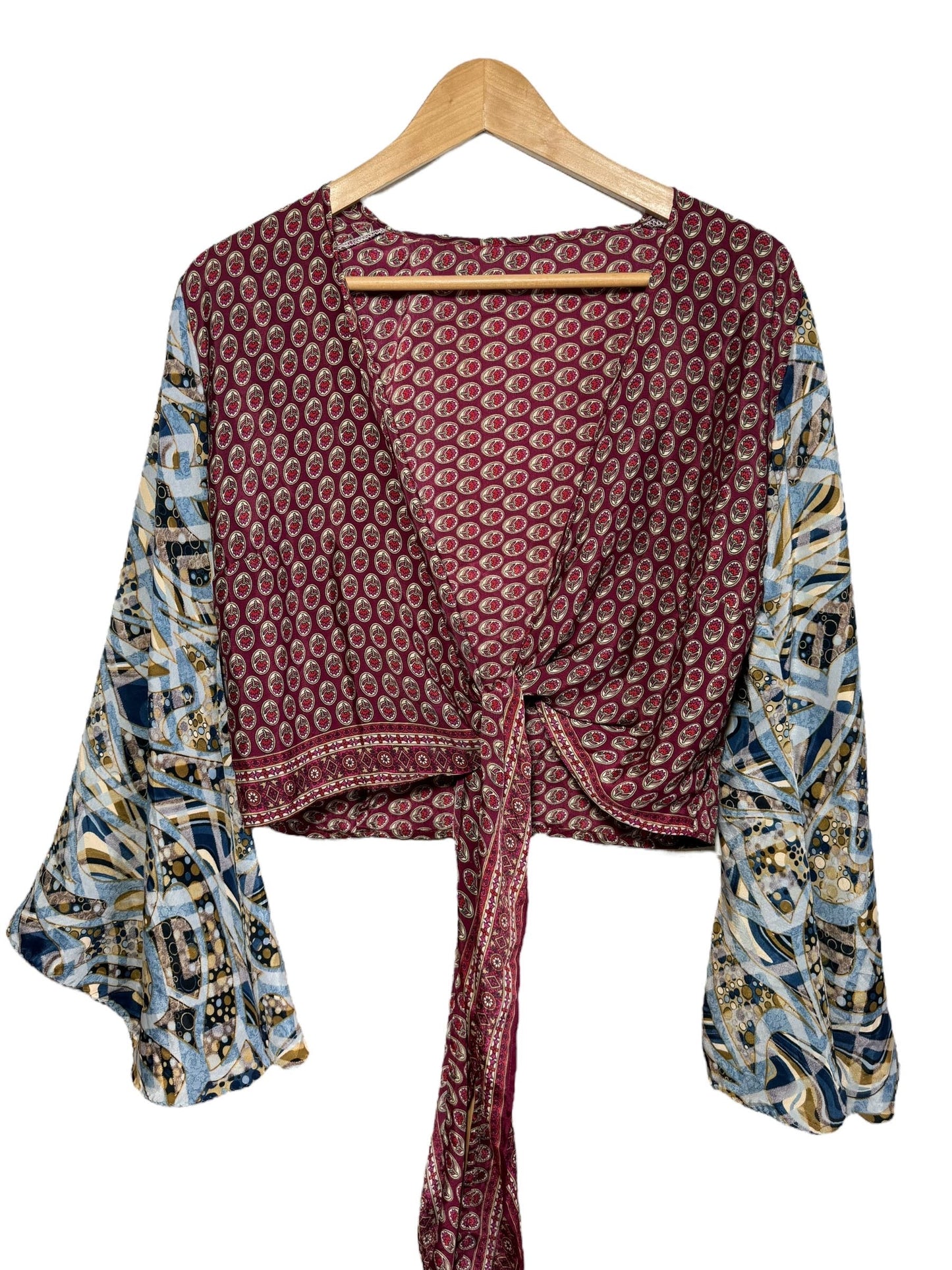 Top corto stile etnico