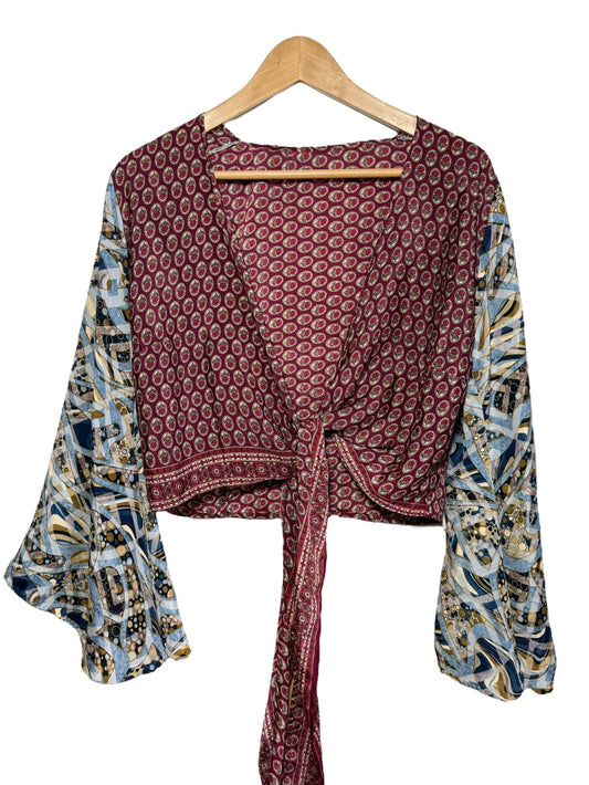 Top corto stile etnico