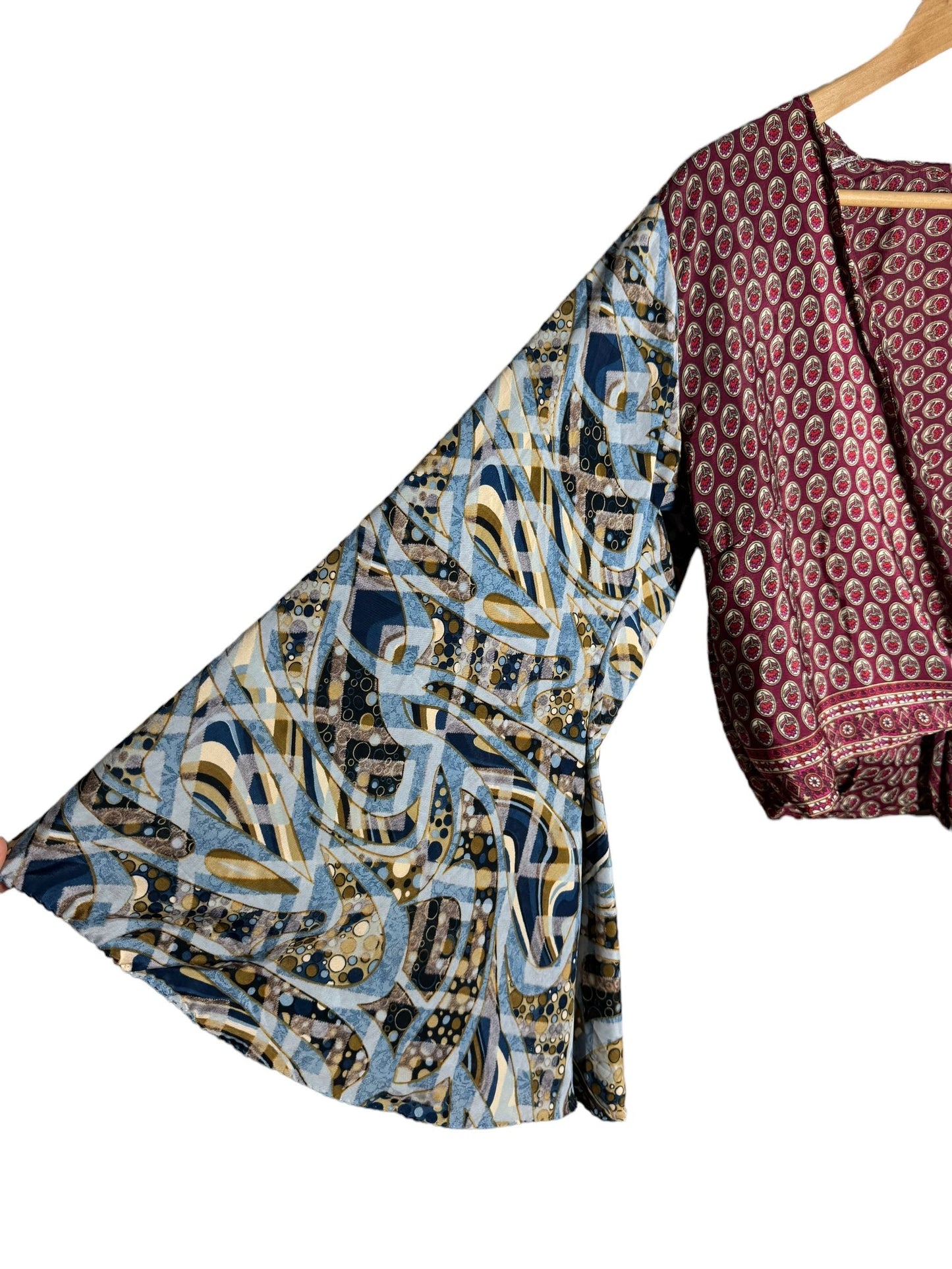 Top corto stile etnico
