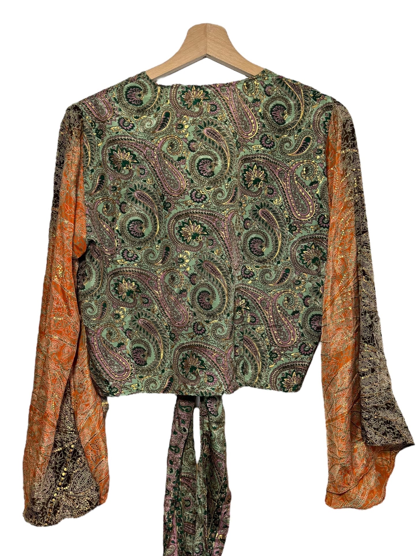 Top corto stile etnico