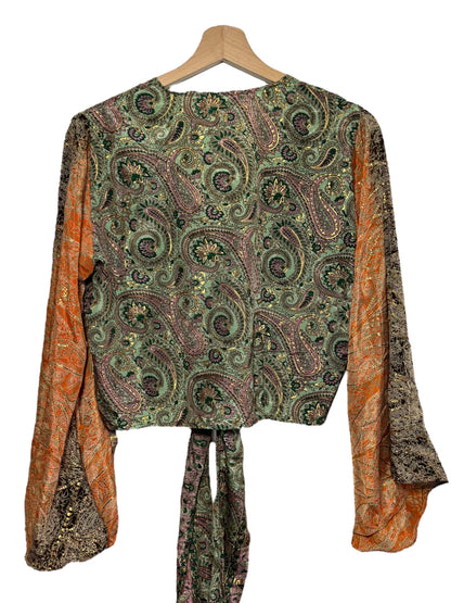 Top corto stile etnico