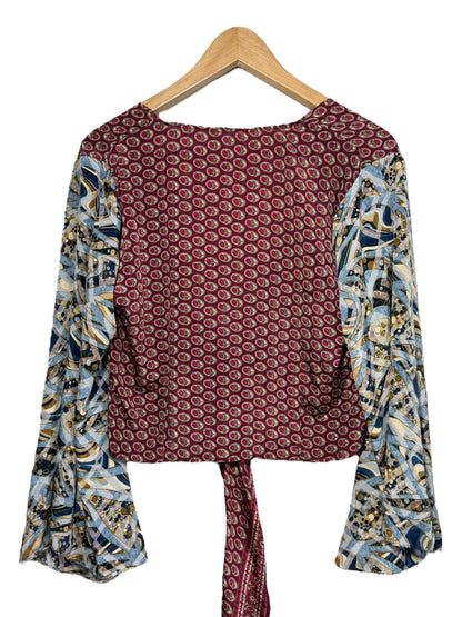 Top corto stile etnico