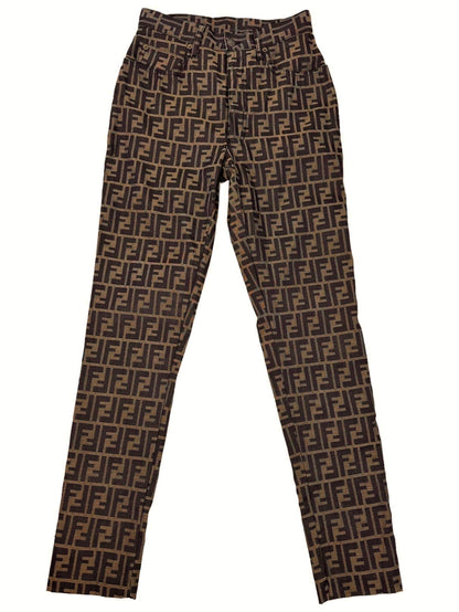 Fendi zucca pantaloni vintage monogram. (S)