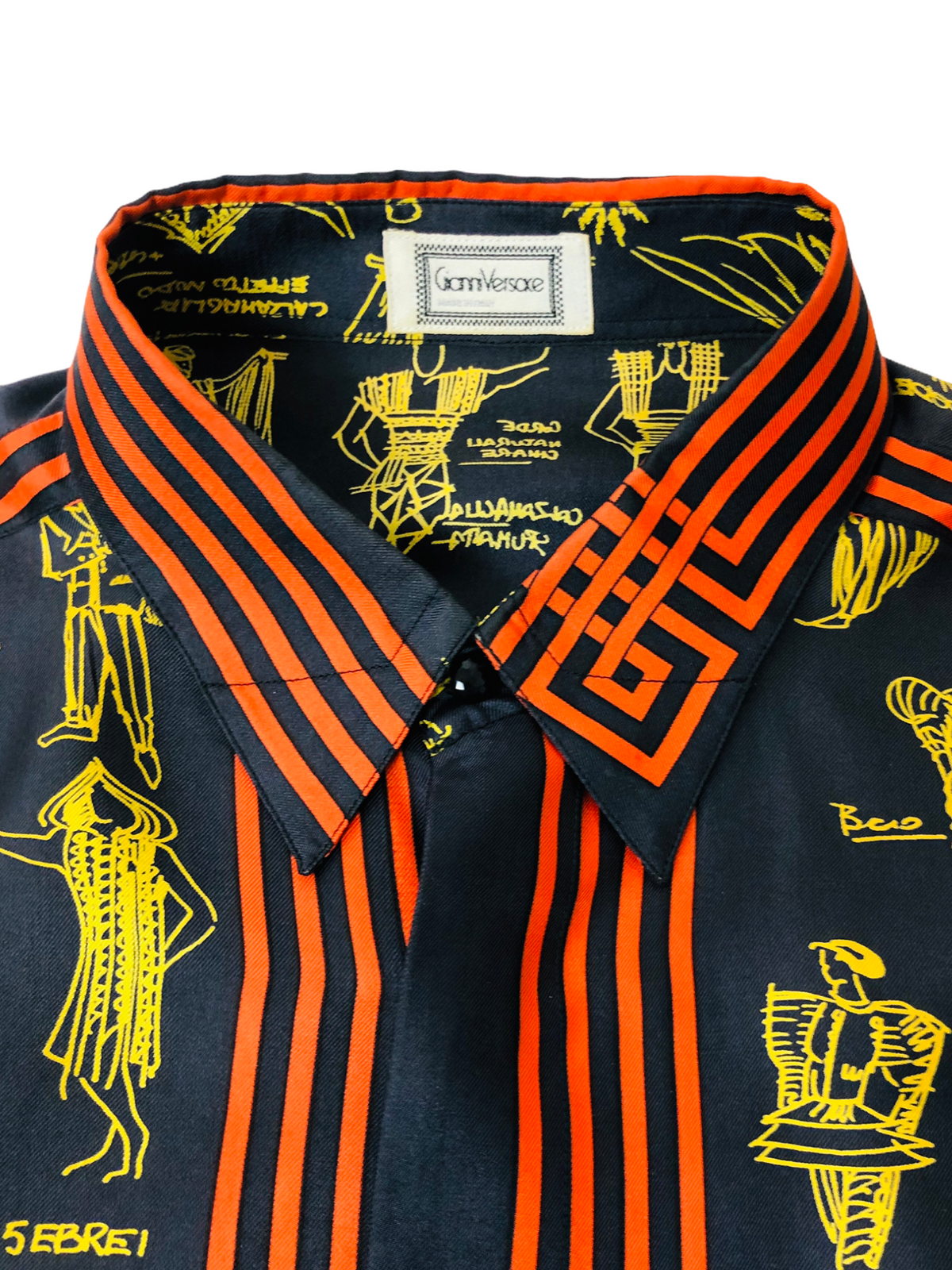 GIANNI VERSACE CAMICIA IN SETA ANNI 80S freeshipping - BEATBOX COLLECTION
