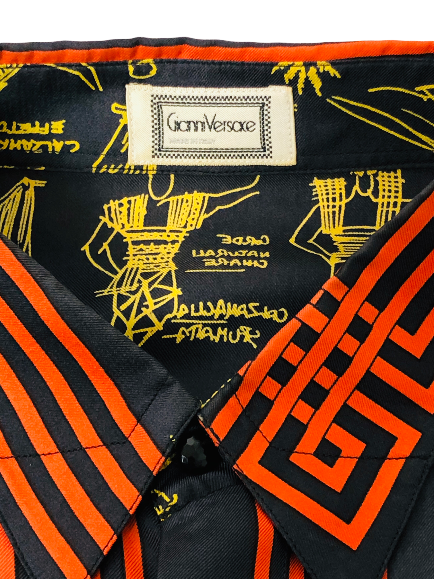 GIANNI VERSACE CAMICIA IN SETA ANNI 80S freeshipping - BEATBOX COLLECTION