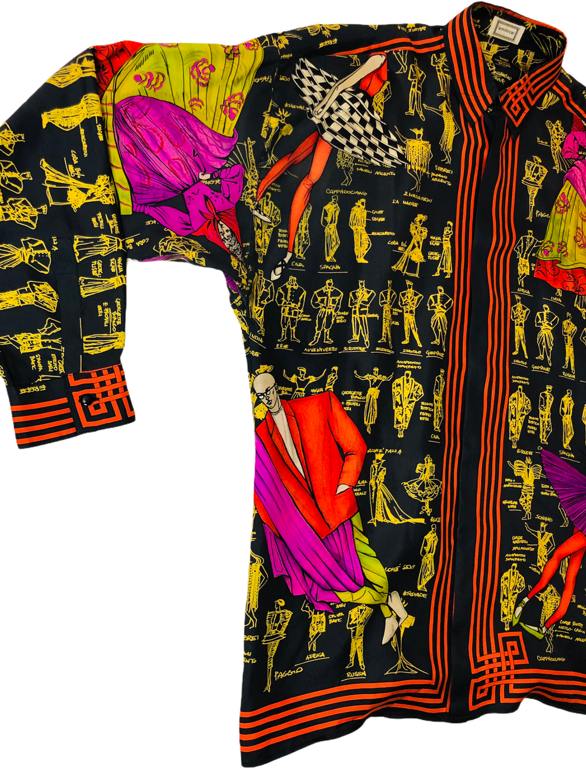 GIANNI VERSACE CAMICIA IN SETA ANNI 80S freeshipping - BEATBOX COLLECTION