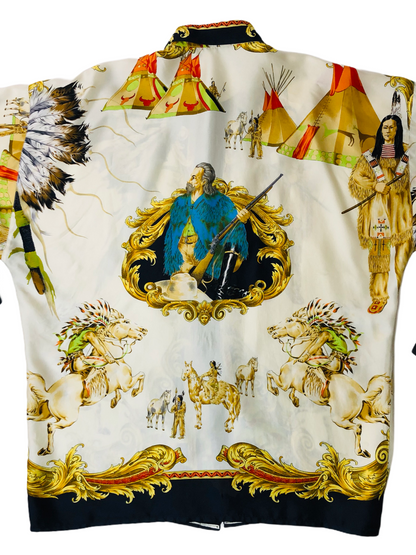GIANNI VERSACE CAMICIA IN SETA ANNI 90S freeshipping - BEATBOX COLLECTION