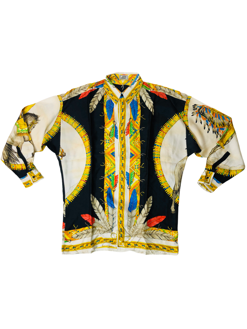 GIANNI VERSACE CAMICIA IN SETA ANNI 90S freeshipping - BEATBOX COLLECTION