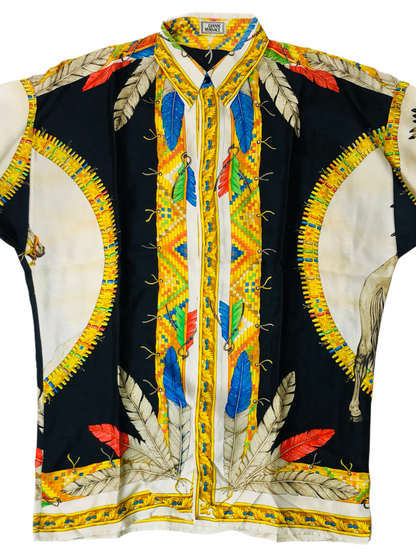 GIANNI VERSACE CAMICIA IN SETA ANNI 90S freeshipping - BEATBOX COLLECTION