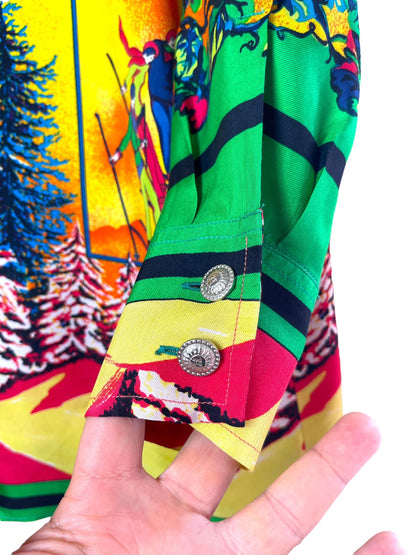 Versace sport camicia in seta anni 90s