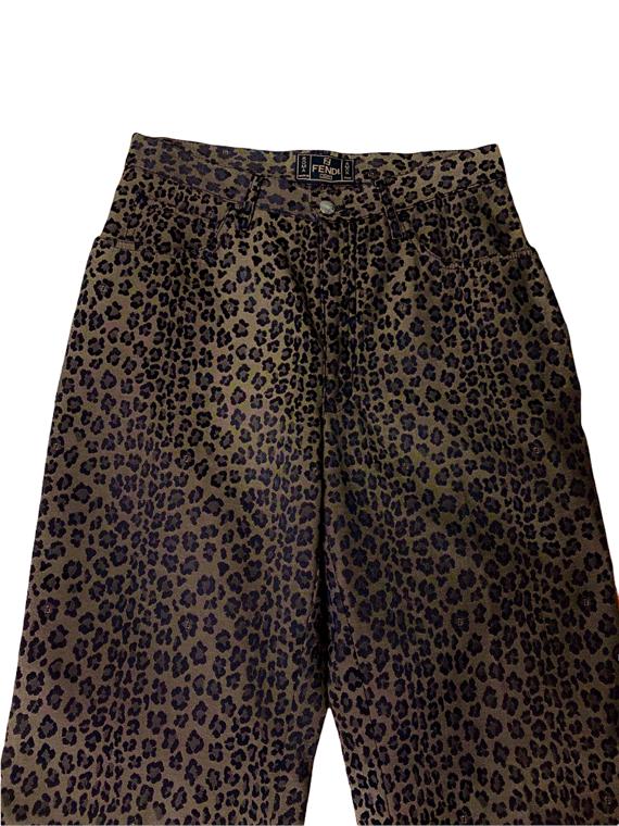 Fendi jeans animalier anni 2000. (M)